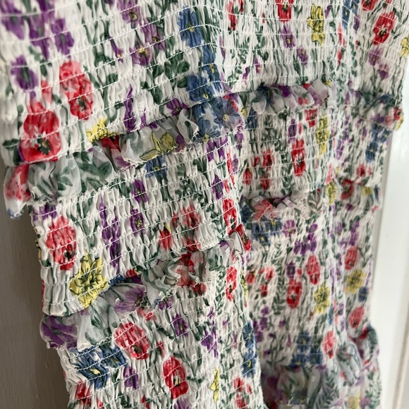 SAYLOR Floral Garden Tiered Sundress for Spring Women's Medium - Picture 6 of 11